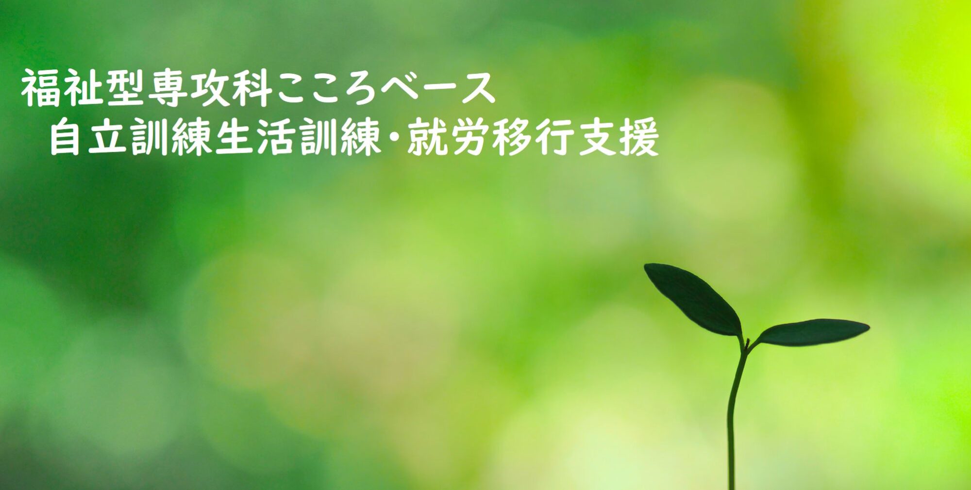 福祉型専攻科　　こころベース